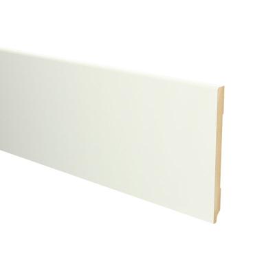 MDF Moderne plint 150x12 voorgelakt RAL9010 - lengte 240cm