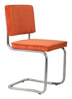 Zuiver Eetkamerstoel 'Ridge' Rib Kink, kleur Oranje