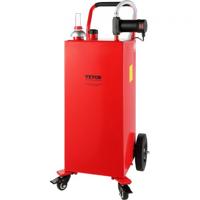 VEVOR brandstofwagen 113,6L jerrycan benzinejerrycan 561x563x1179mm gasbrandstoftankcontainer 23,5L/min Max.debiet vervangende jerrycan benzinetank Geschikt voor diesel smeerolie benzine