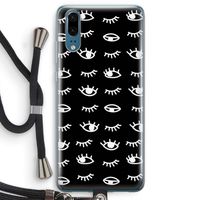Eye pattern #3: Huawei P20 Transparant Hoesje met koord