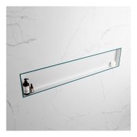 Wandnis Solid Surface Easy | In- en opbouw | 150x30x8 cm | 1 vak | Smag/Talc Wandnis Solid Surface Easy | In- en opbouw | 150x30x8 cm | 1 vak | Smag/Talc