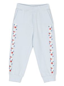 Monnalisa pantalon de jogging à fleurs - Bleu