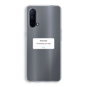 Reminder: OnePlus Nord CE 5G Transparant Hoesje
