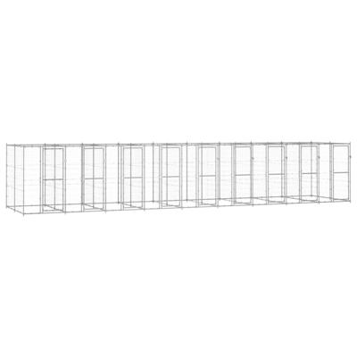 Hondenkennel 21,78 m² gegalvaniseerd staal