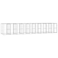 Hondenkennel 21,78 m² gegalvaniseerd staal