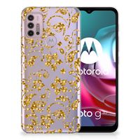 Motorola Moto G30 | G10 TPU Case Gouden Bloemen