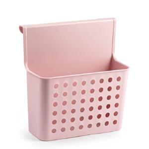 PlasticForte Badkamerrekje - roze - douche opbergmandje - 26x24 cm