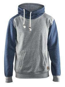 Blåkläder Hooded Sweatshirt 33991157 | Grijs mêlee/Blauw | Maat M - 7330509465264