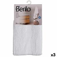Badhanddoek Wit 70 x 130 cm (3 Stuks)
