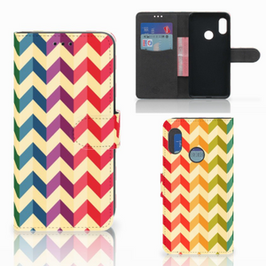 Xiaomi Mi A2 Lite Telefoon Hoesje Zigzag Multi Color