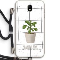 Kamerplant op vensterruit: Samsung Galaxy J7 (2017) Transparant Hoesje met koord
