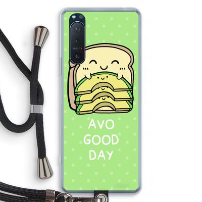Avo Good Day: Sony Xperia 5 II Transparant Hoesje met koord