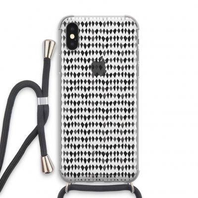 Crazy shapes: iPhone X Transparant Hoesje met koord