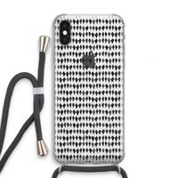 Crazy shapes: iPhone X Transparant Hoesje met koord Crazy shapes: iPhone X Transparant Hoesje met koord