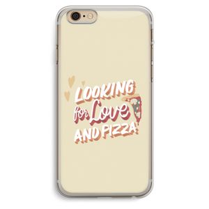 Pizza is the answer: iPhone 6 Plus / 6S Plus Transparant Hoesje