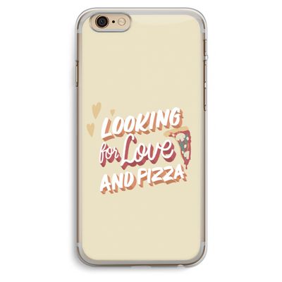 Pizza is the answer: iPhone 6 Plus / 6S Plus Transparant Hoesje