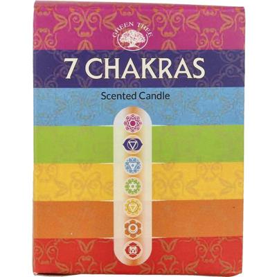 Green Tree Geurkaars 7 chakra