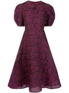 ERDEM robe évasée à fleurs - Violet