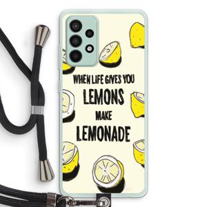 Lemonade: Samsung Galaxy A52s 5G Transparant Hoesje met koord