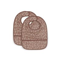 Jollein slab waterproof klittenband Meadow Chestnut (2pack) Maat - thumbnail