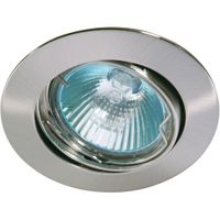 LED Inbouwspot chroom geschuurd kantelbaar Deluna