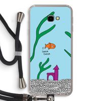 Aquarium: Samsung Galaxy J4 Plus Transparant Hoesje met koord