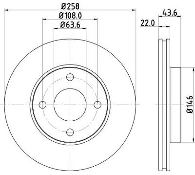 Remschijf 8DD355106431