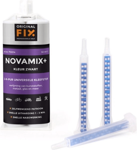 originalfix novamix+ 2k pu super snellijm zwart 50 ml