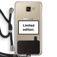 Limited edition: Samsung Galaxy A5 (2016) Transparant Hoesje met koord