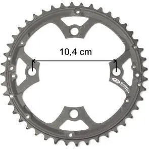 Shimano Tandwiel Deore 44T Zwart 4-Arm