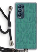 Swirls: Oppo Find X3 Neo Transparant Hoesje met koord