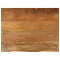 Tafelblad met natuurlijke rand 110x80x3,8 cm massief mangohout