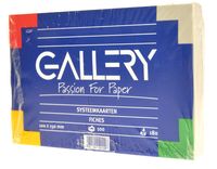 Gallery witte systeemkaarten, ft 10 x 15 cm, effen, pak van 100 stuks - thumbnail