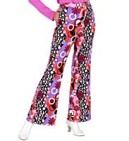 Flared Broek Paars 70&apos;s Groovy Dames