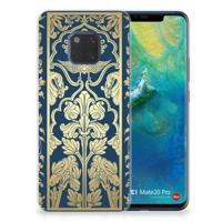 Huawei Mate 20 Pro | TPU Case | Beige Flowers