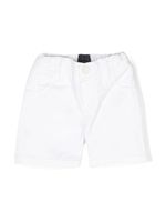 Fay Kids short à patch logo - Blanc