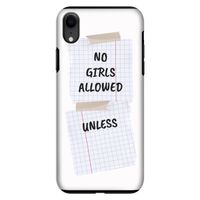 No Girls Allowed Unless: iPhone XR Tough Case