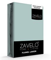 Zavelo Flanel Laken Pastel Groen-Lits-jumeaux (240x260 cm) - thumbnail
