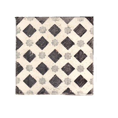 Terre d&apos;Azur Tierra-Royal Decor-Nummero-4 15x15 cm