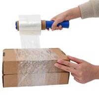 Stretchfilm met handvat 10 st transparant 23 m 10 cm x 150 m