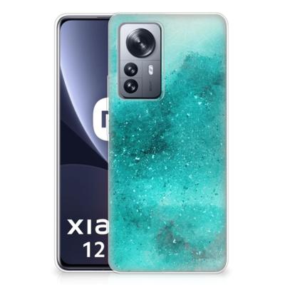 Smartphone hoesje Xiaomi 12 Pro Painting Blue Smartphone hoesje Xiaomi 12 Pro Painting Blue