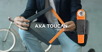 Vouwslot Axa Toucan 80 - donkergrijs (winkelverpakking)