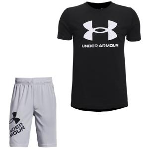 Under Armour Sportstyle Logo Zomerset Kids Zwart Grijs Wit