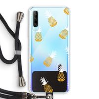 Ananasjes: Huawei P Smart Pro Transparant Hoesje met koord