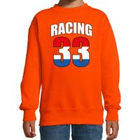 Racing 33 supporter / race fan sweater oranje voor kinderen