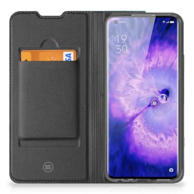 OPPO Find X5 Pro Smart Cover Orchidee Blauw - Cadeau voor je Moeder