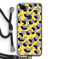 8-bit N°3: Pixel 3a Transparant Hoesje met koord