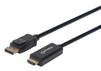 Manhattan 152679 DisplayPort-kabel DisplayPort / HDMI Adapterkabel DisplayPort-stekker, HDMI-A-stekker 1.80 m Zwart - thumbnail