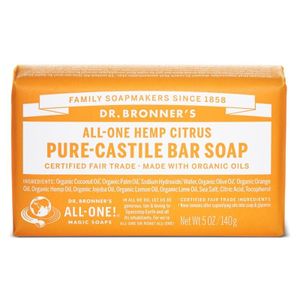 Dr Bronners Barsoap citrus & orange (140 gr)