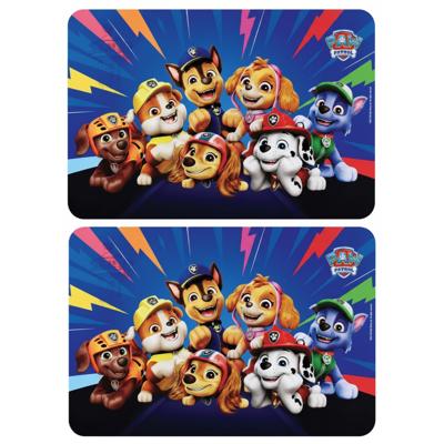 Paw Patrol Placemat - 2x - 43 x 28 cm - onderlegger - eten en knutsel placemat - kinderen Paw Patrol Placemat - 2x - 43 x 28 cm - onderlegger - eten en knutsel placemat - kinderen